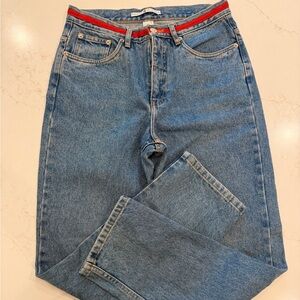 Tommy Hilfiger Straight Leg Jeans Womens Size 12 Blue Denim Classic Fit